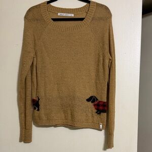 Woolrich Dachshund Weiner Dog Wool Sweater